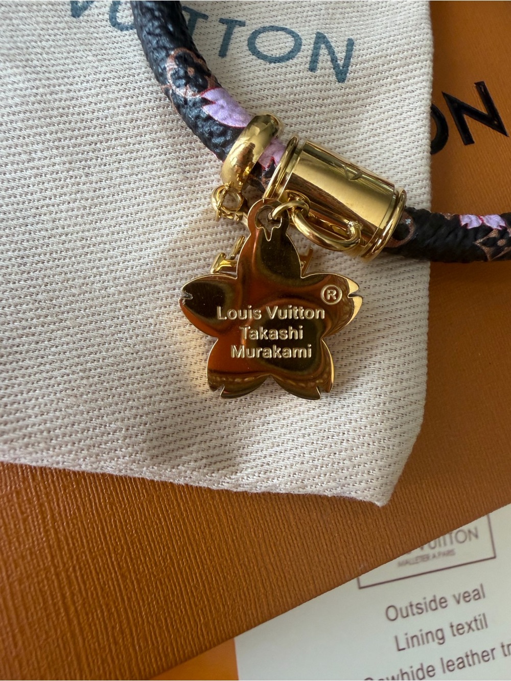 Authentic Louis Vuitton x Takashi Murakami Cherry Blossom bracelet - Picture 5 of 5